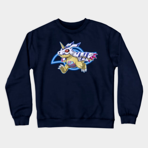 fanart gabumon Crewneck Sweatshirt by DigiTeeshrit